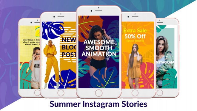 Summer Instagram Stories: After Effects Templates