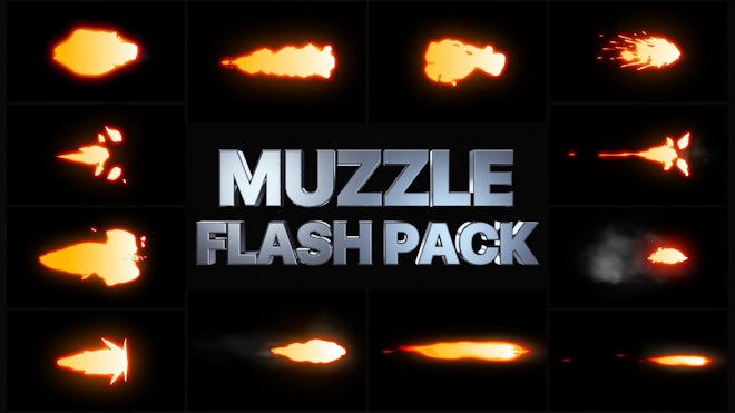 Muzzle Flash Pack - Motion Graphics Templates | Motion Array