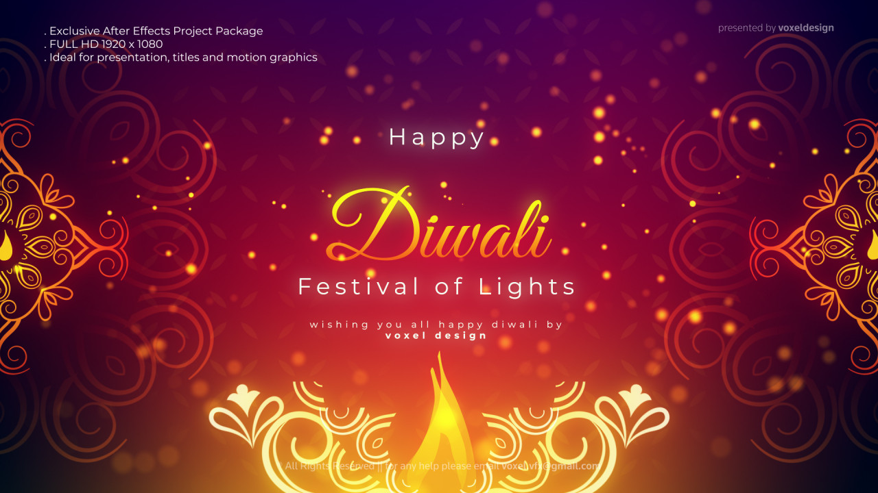 free download after effects intro diwali openers after effects template