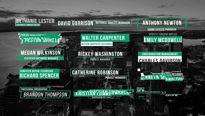 Glitch Lower Thirds: After Effects Templates