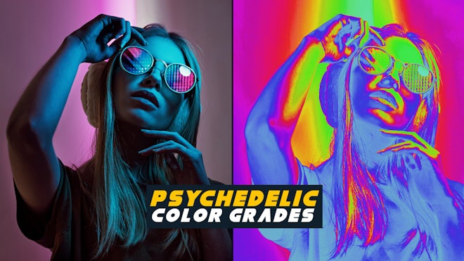 Psychedelic Color Grades - Premiere Pro Presets | Motion Array