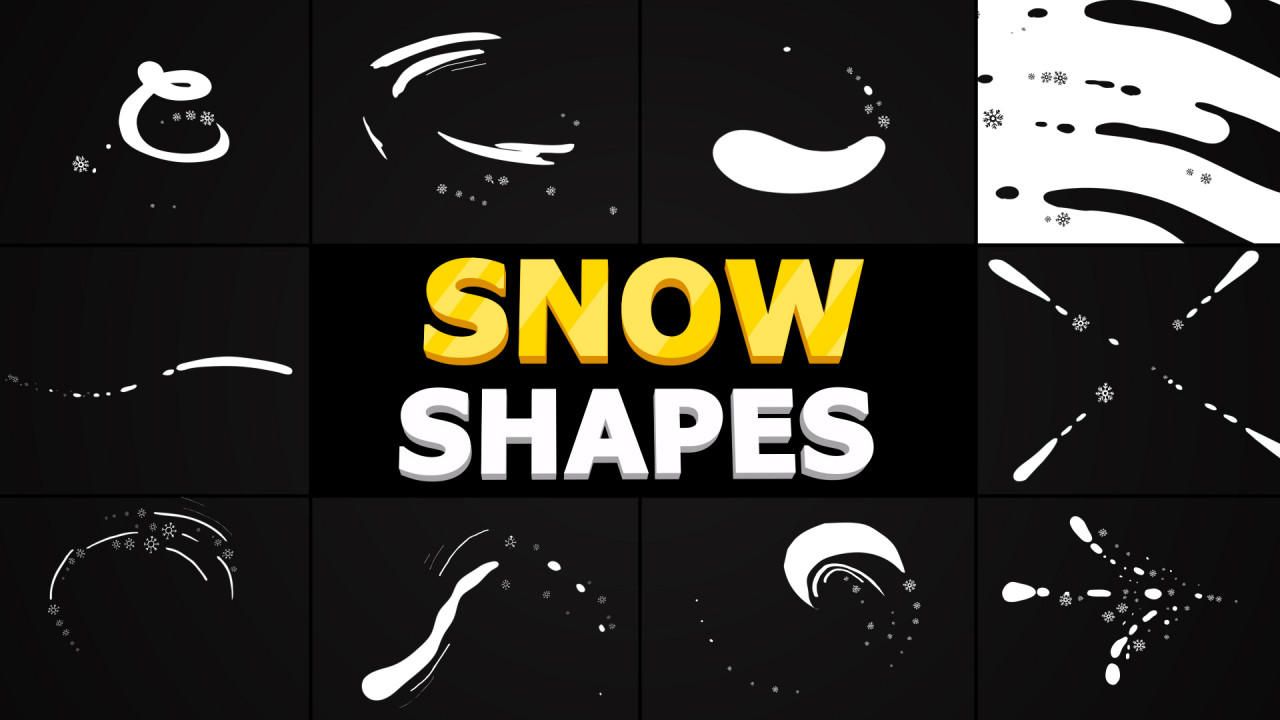 snow template after effects free download