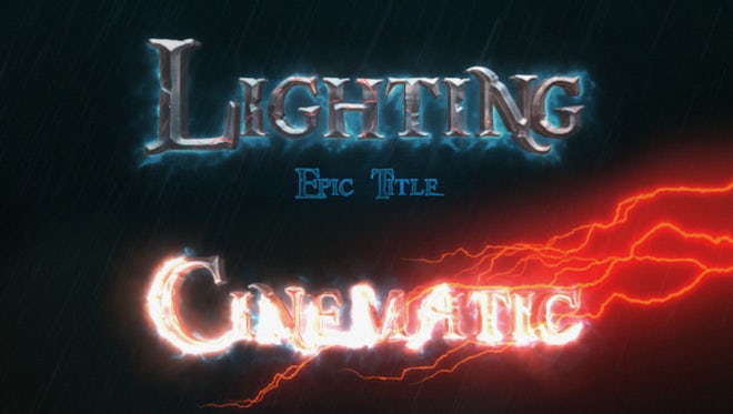 Cinematic Epic Title Intro: After Effects Templates