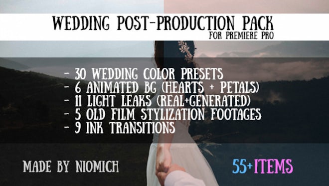 Wedding Post-Production Pack: Premiere Pro Presets