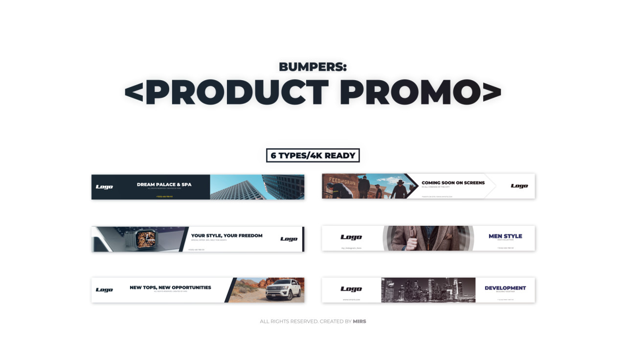 Bumpers Product Promo Premiere Pro Templates Motion Array
