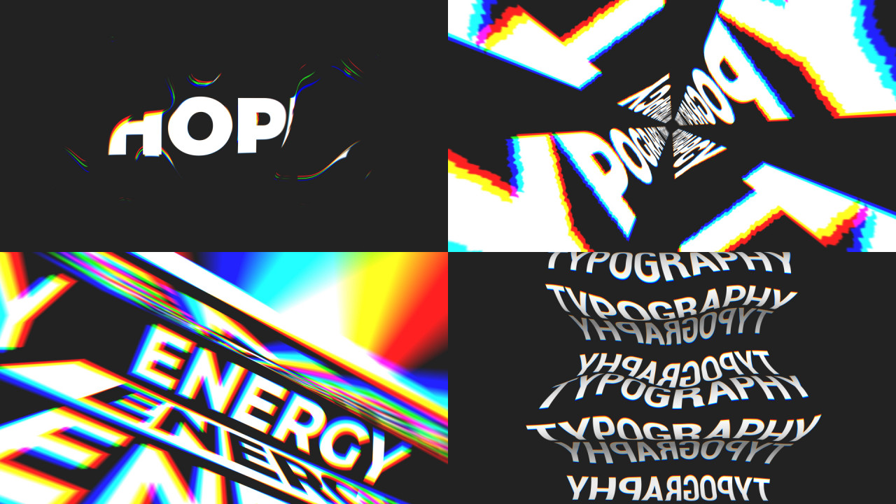 Chaotic Typography Motion Graphics Templates Motion Array
