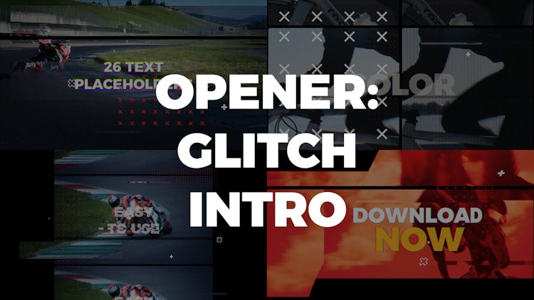 Opener: Glitch Intro: After Effects Templates