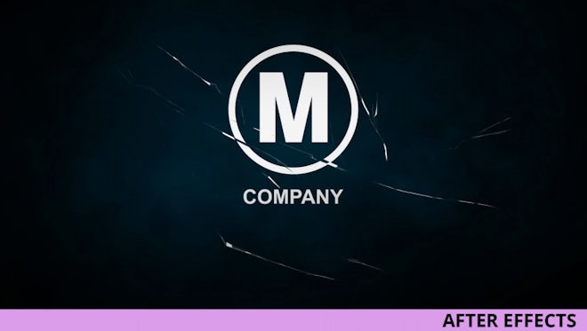 Glass Crack Logo Reveal: After Effects Templates
