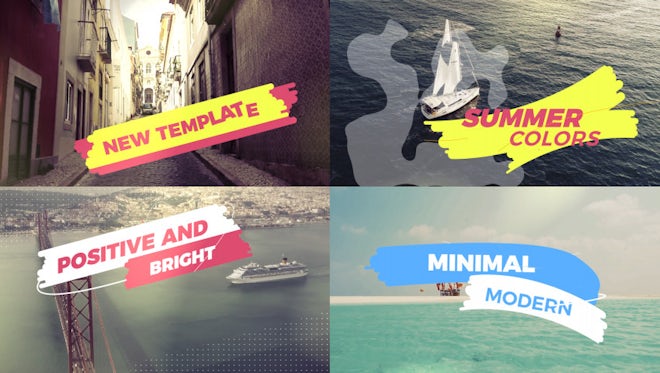 Inspiring Summer Slideshow: After Effects Templates