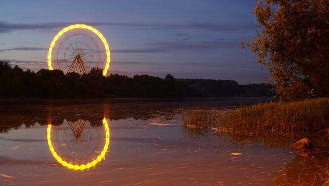 Time Lapse Of Ferris Wheel : Stock Video