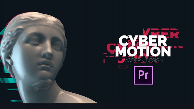 50 Glitch Titles: Motion Graphics Templates