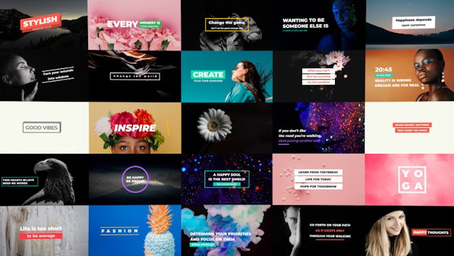 Stylish Titles: Motion Graphics Templates