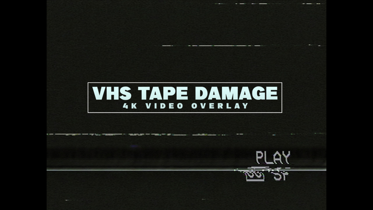 VHS Tape Damage Overlay - Stock Motion Graphics | Motion Array