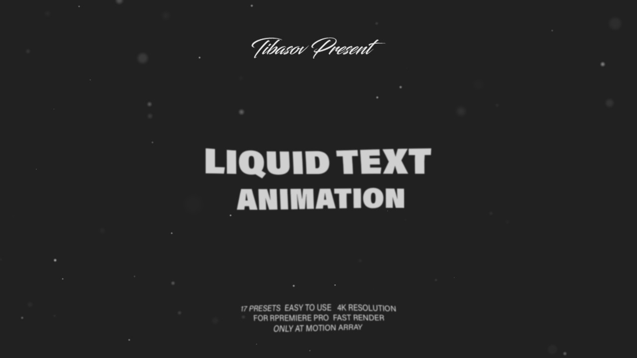text animation premiere pro presets free