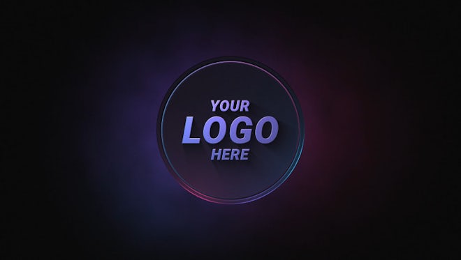 Neon Circle Logo: After Effects Templates