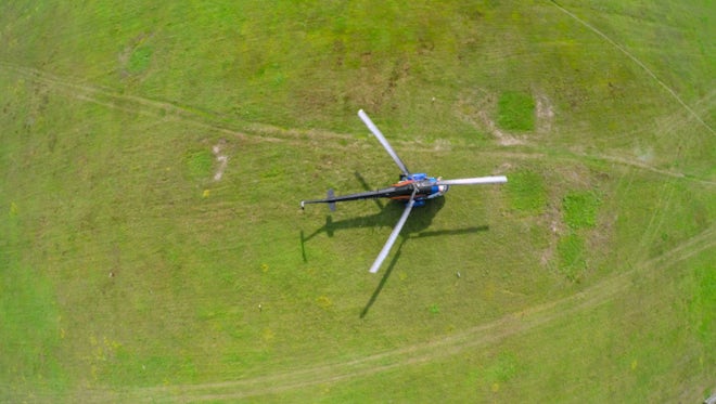 Helicopter On The Ground : Stock Video