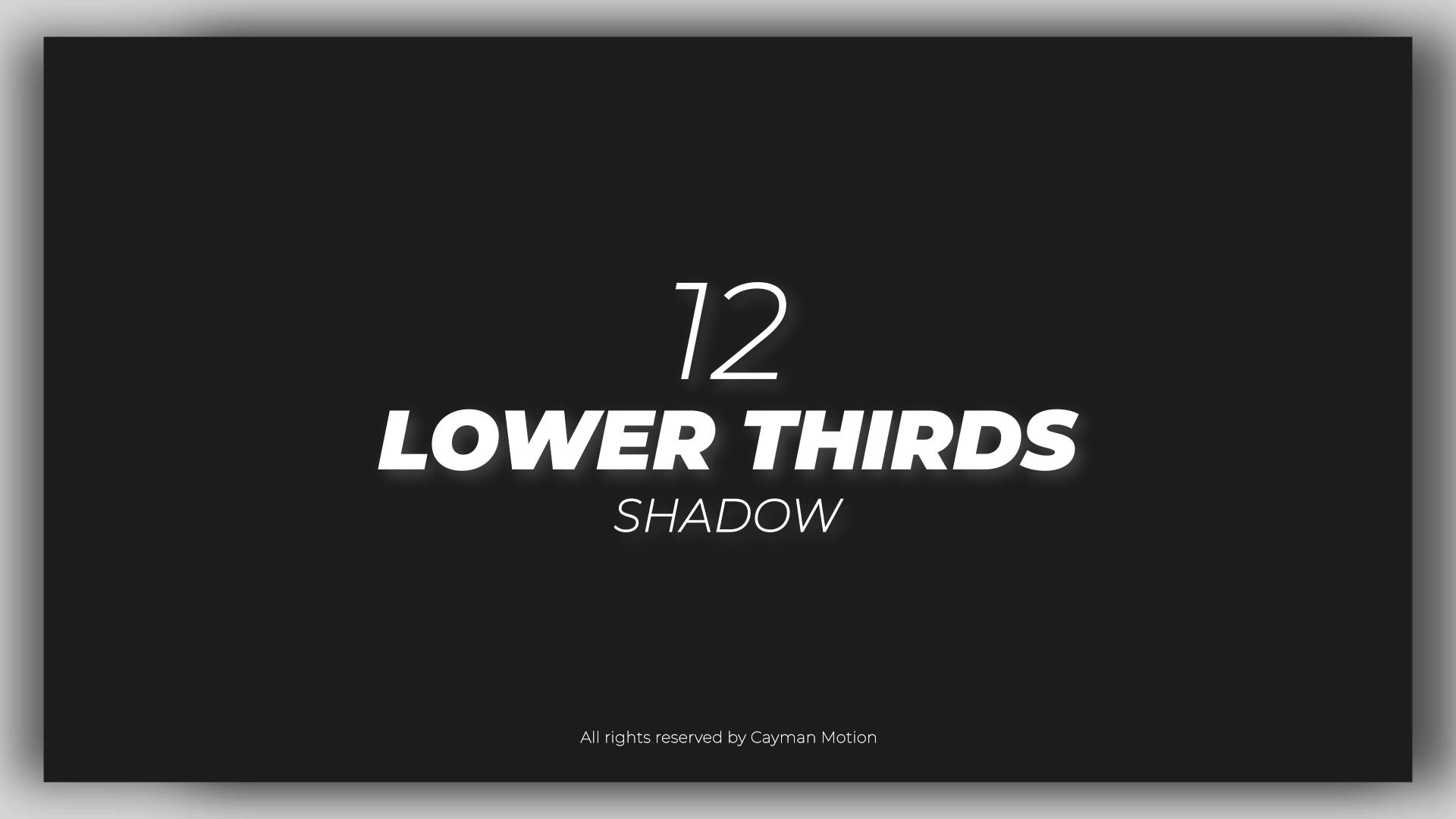 very long drop shadow after effects text