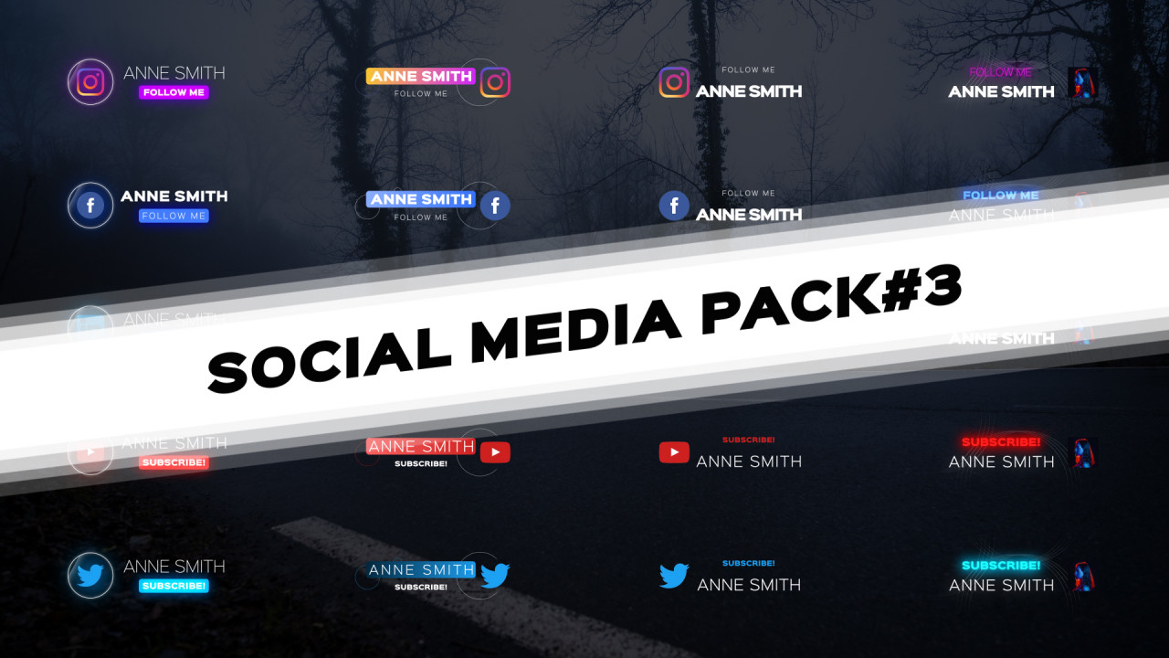 Social Media Pack 3 Premiere Pro Templates Motion Array