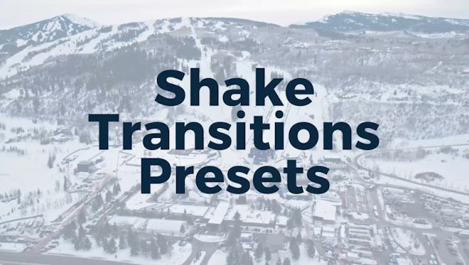 Shake Presets: Premiere Pro Presets