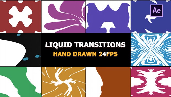 Liquid Transitions Pack: After Effects Templates
