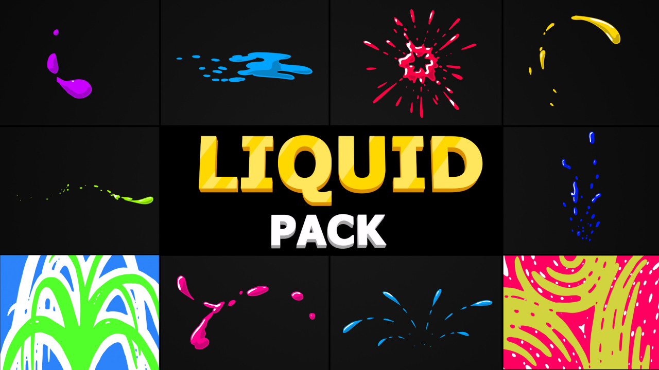 liquid motion elements after effects template free download