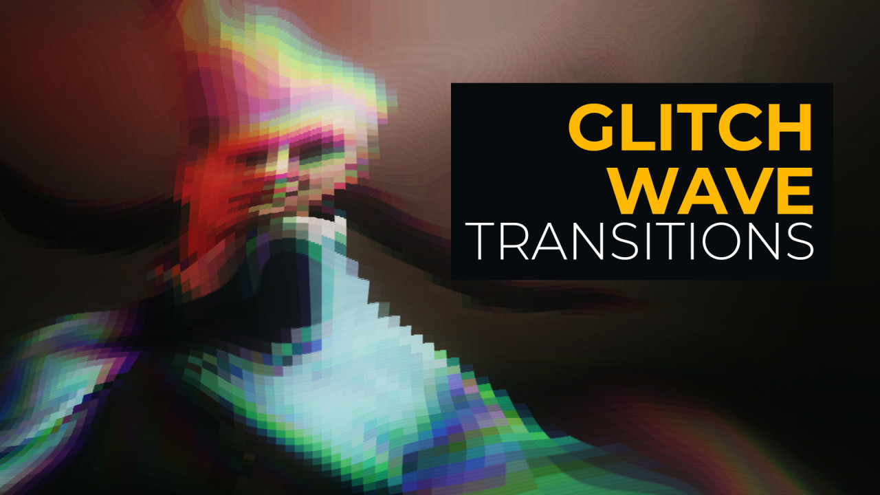 glitch transition davinci resolve