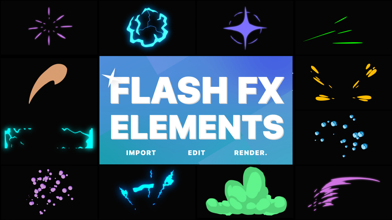 Flash FX Elements - After Effects Templates | Motion Array