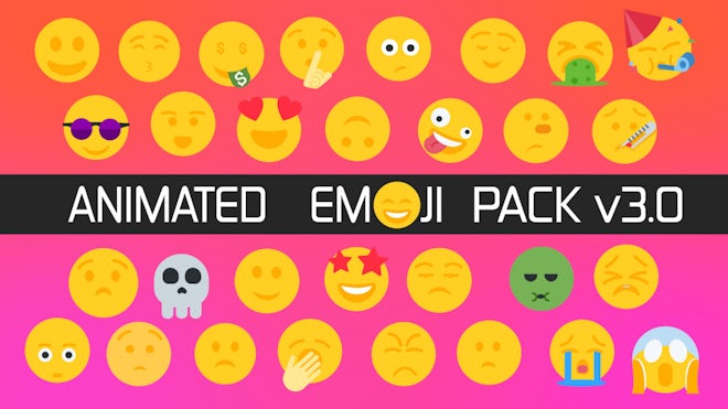Animated Emoji Faces Pack - Stock Motion Graphics | Motion Array