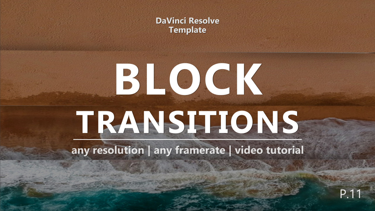 davinci resolve transitions video templates