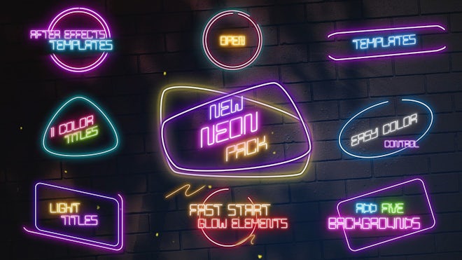 Neon Sign Creator Kit - After | Motion Array