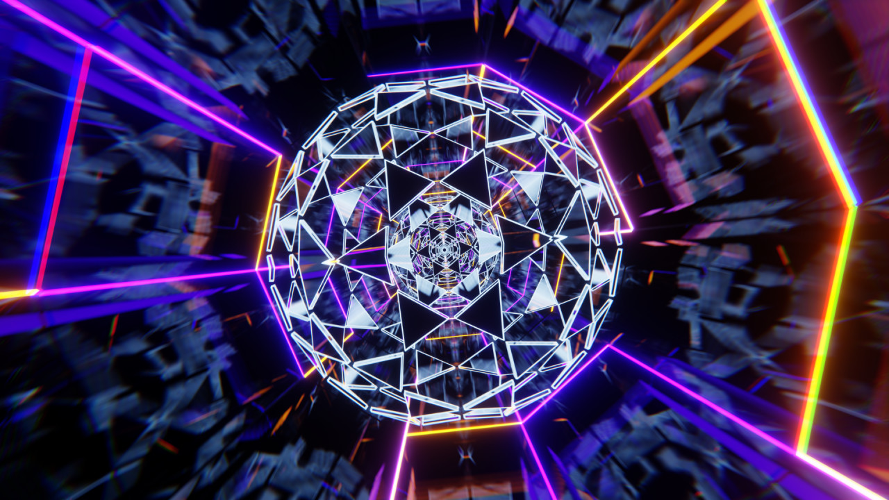 Dizzying Kaleidoscope Tunnel Loop - Stock Motion Graphics | Motion Array