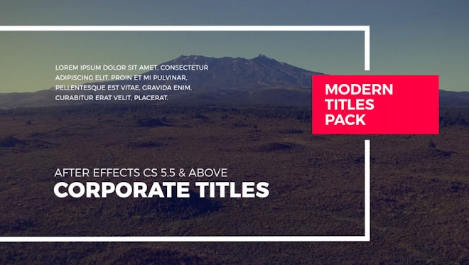 Big Titles: After Effects Templates